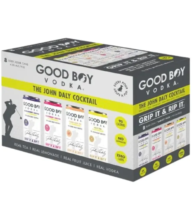 Good Boy Vodka John Daly Variety 12oz 8pk