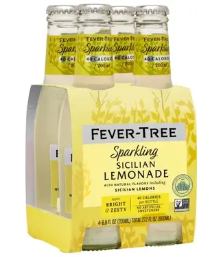 Fever Tree Sparkling Sicilian Lemonade 6.8oz 4pk