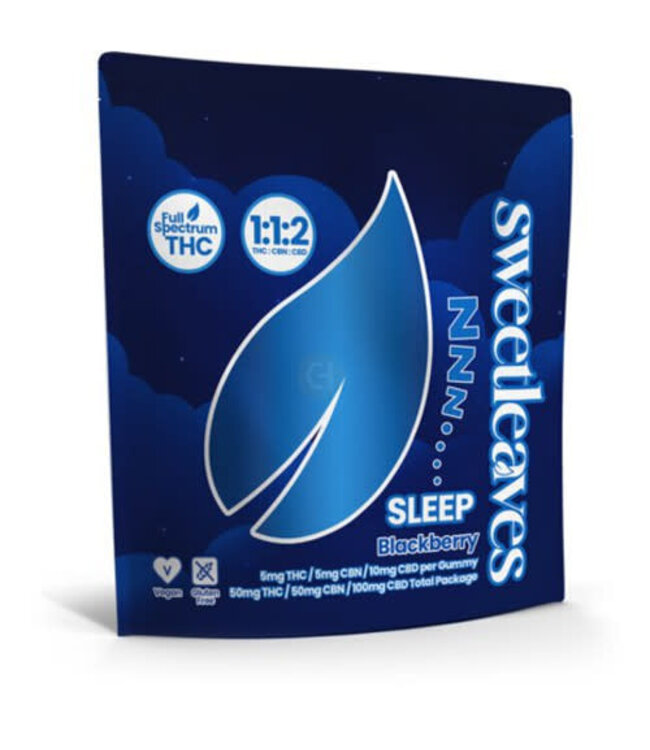 Sweetleaves Sleep Blackberry 5mg 10pk