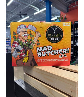 Schells Schells Mad Butcher West Coast IPA 12oz 12pk Schells Schells Mad Butcher West Coast IPA 12oz 12pk