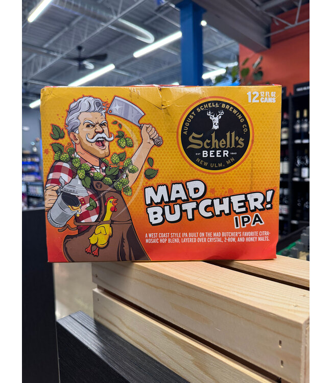 Schells Mad Butcher West Coast IPA 12oz 12pk