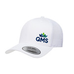 Hat - QMS White Flex Fit 1 10