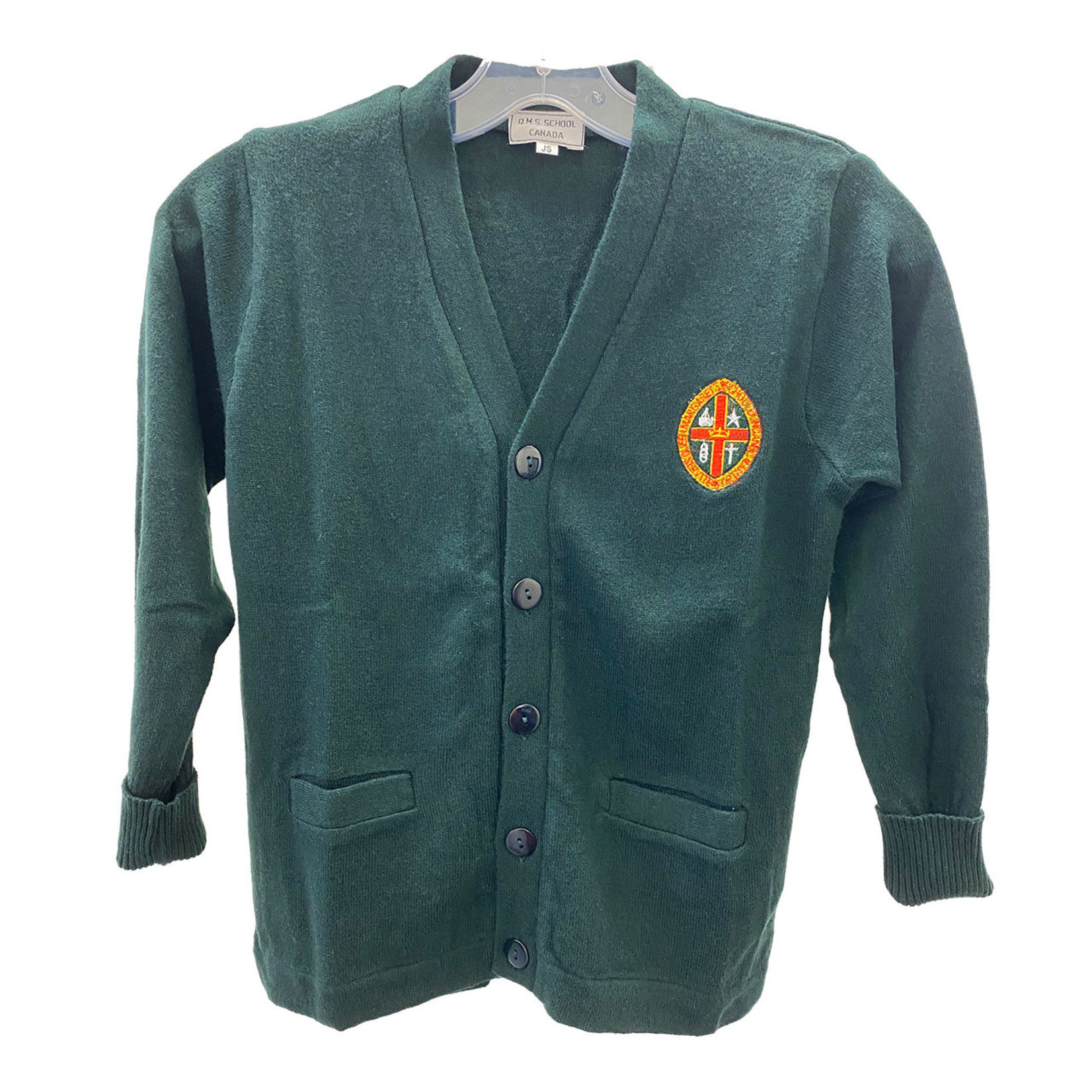 QMS Green Cardigan K-7