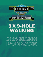 2024 packages 3 x 9 Hole Walking Package (2024 Season)