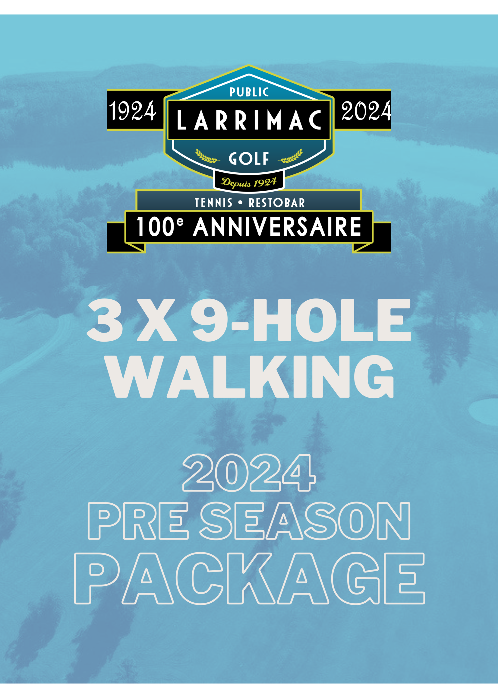 2024 packages 3 x 9 Hole Walking Package (2024 Pre-Season)