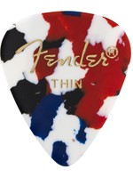 Fender Fender 351 Classic Celluloid Guitar Picks, Thin, Confetti (12 pack)