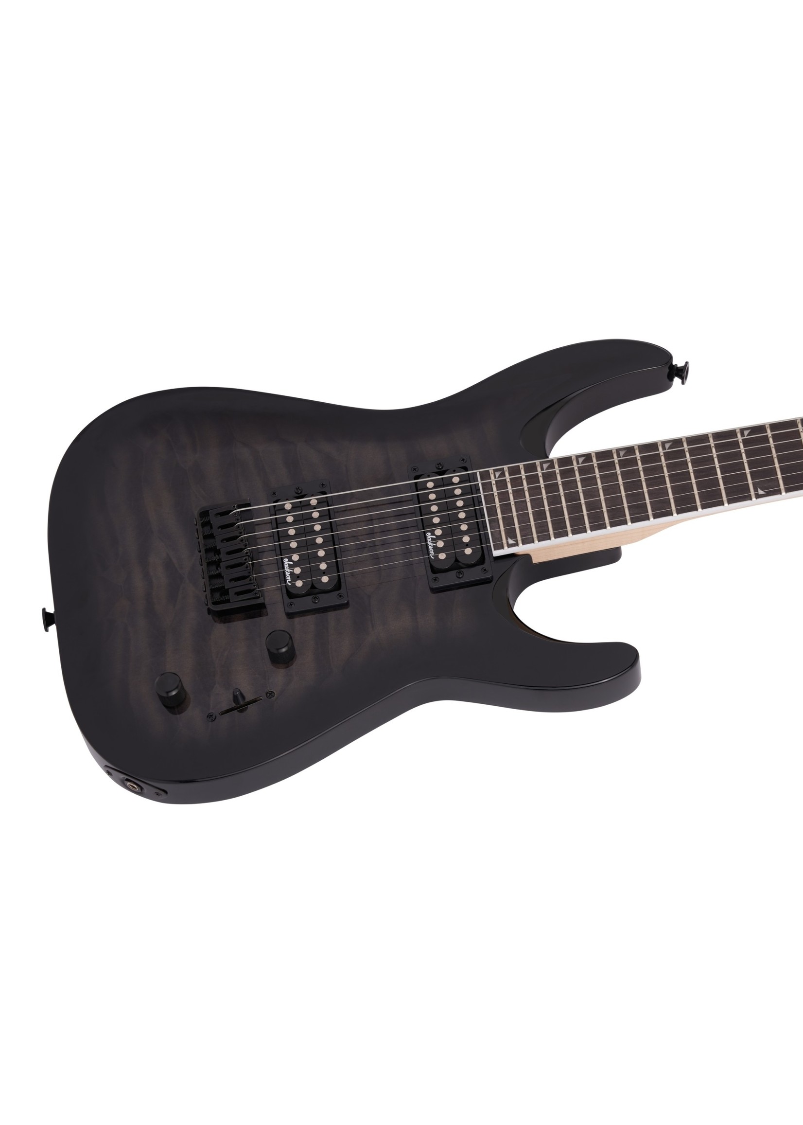 Jackson Jackson JS Series Dinky Arch Top JS32Q DKA HT, Amaranth Fingerboard, Transparent Black Burst
