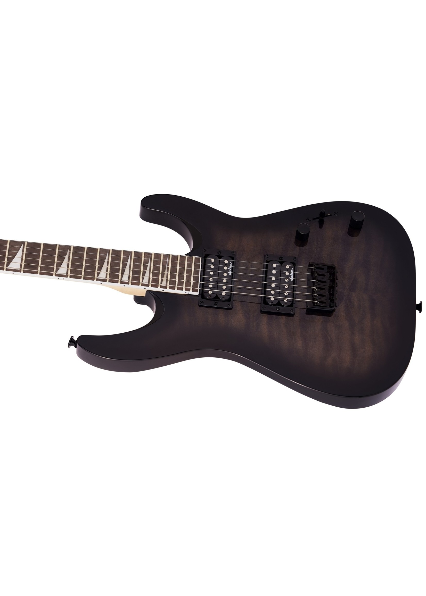 Jackson Jackson JS Series Dinky Arch Top JS32Q DKA HT, Amaranth Fingerboard, Transparent Black Burst