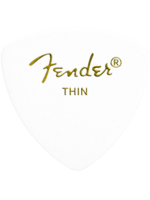 Fender Fender 346 Classic Celluloid Guitar Picks , White, Thin (12)