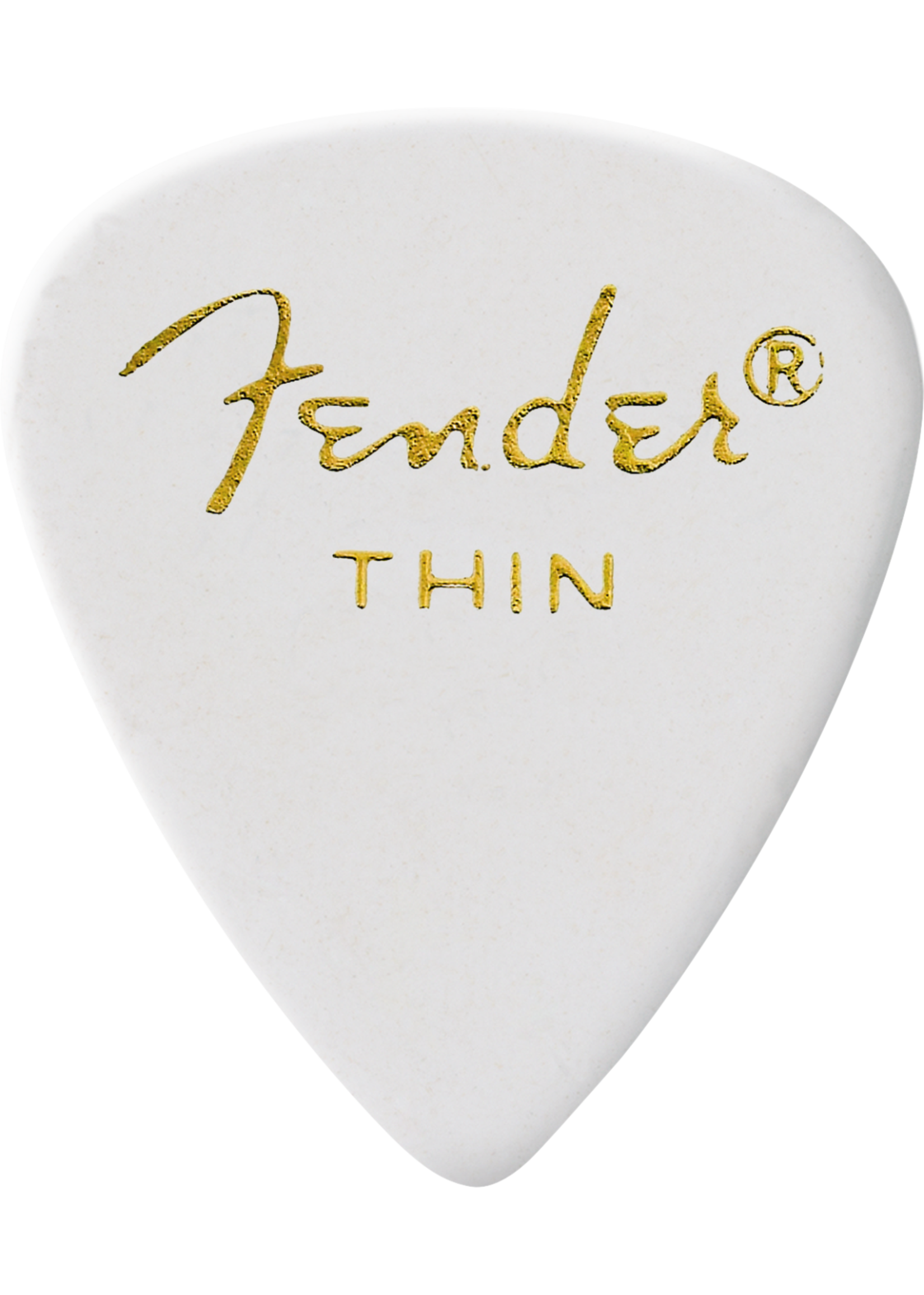 Fender 1980351780 351 Classic Celluloid Guitar Picks, White, Thin