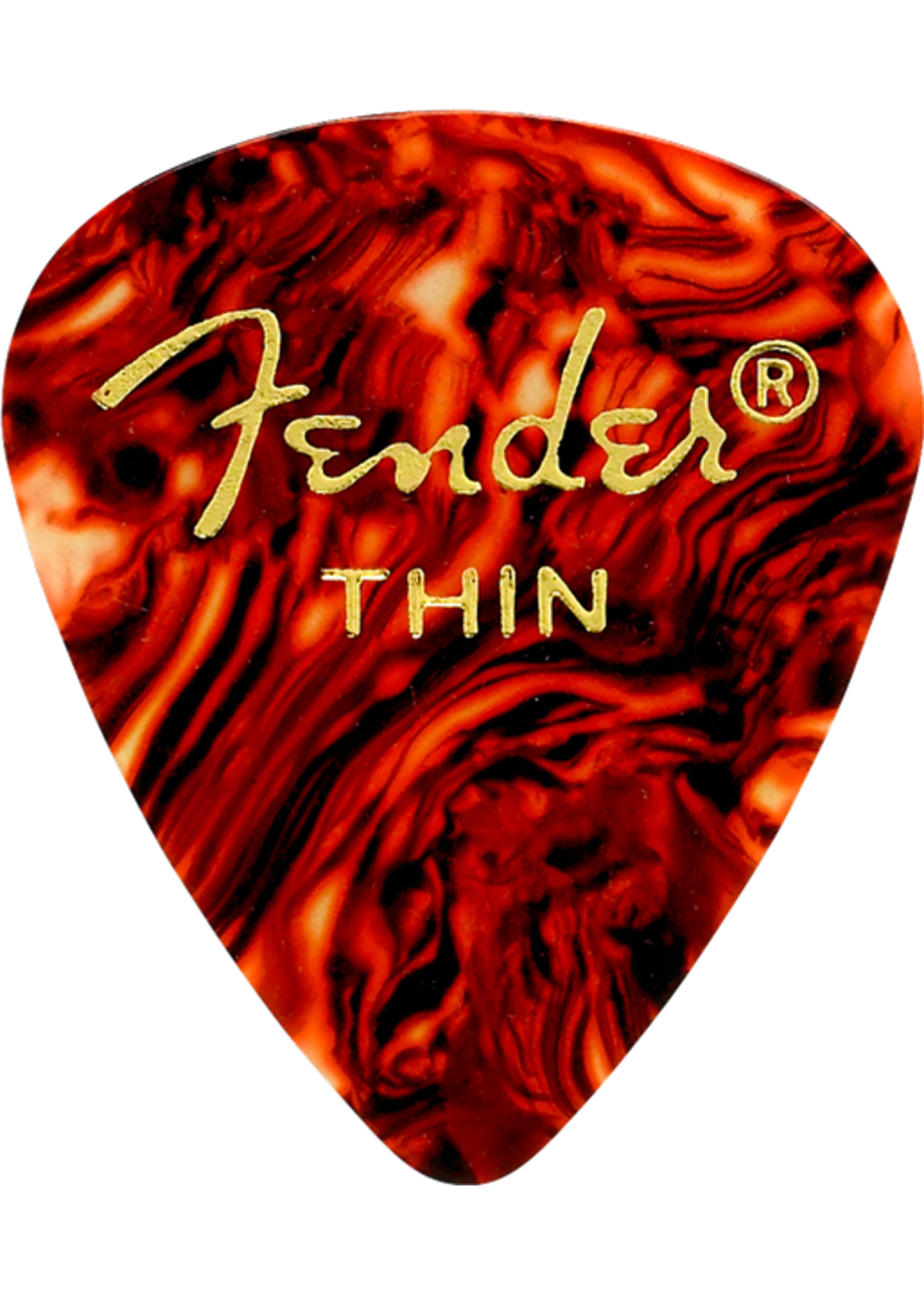 Fender Fender 351 Classic Celluloid Guitar Picks, Tortoise Shell, Thin (12 Pack)