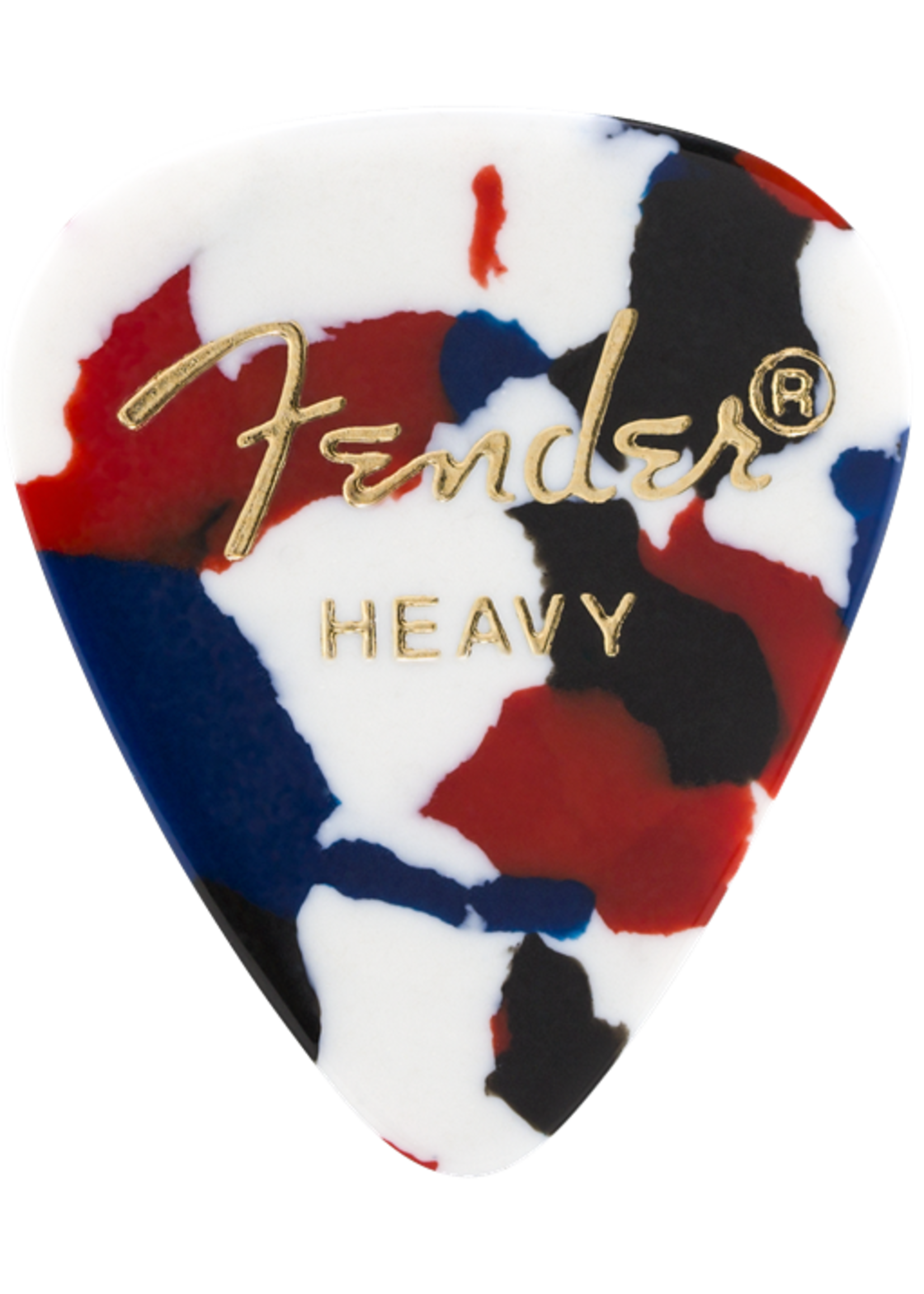 Fender Fender 351 Classic Celluloid Guitar Picks, Confetti, Heavy (12 Pack)