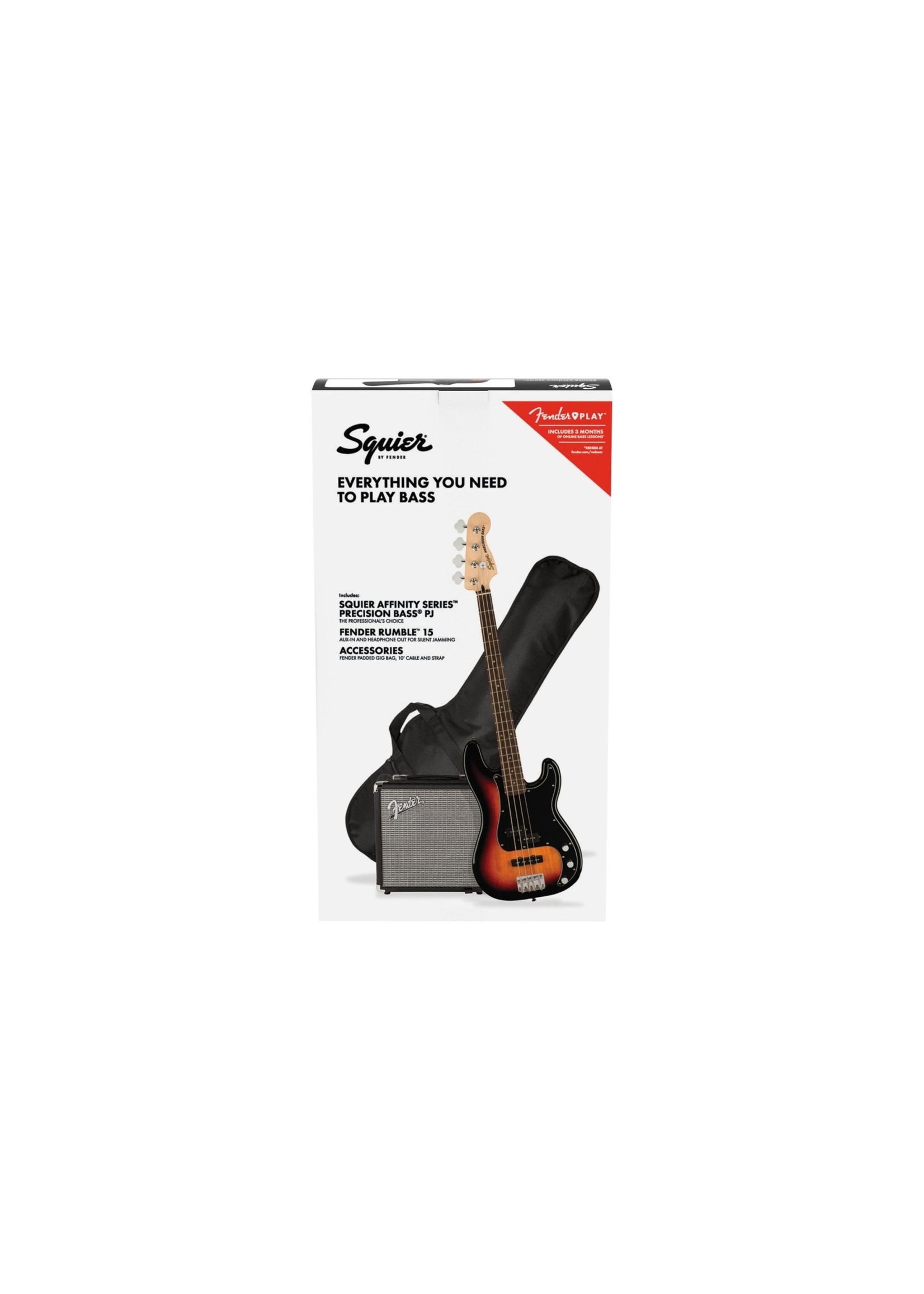 Fender Fender Affinity Series Precision Bass PJ Pack, 3-color Sunburst
