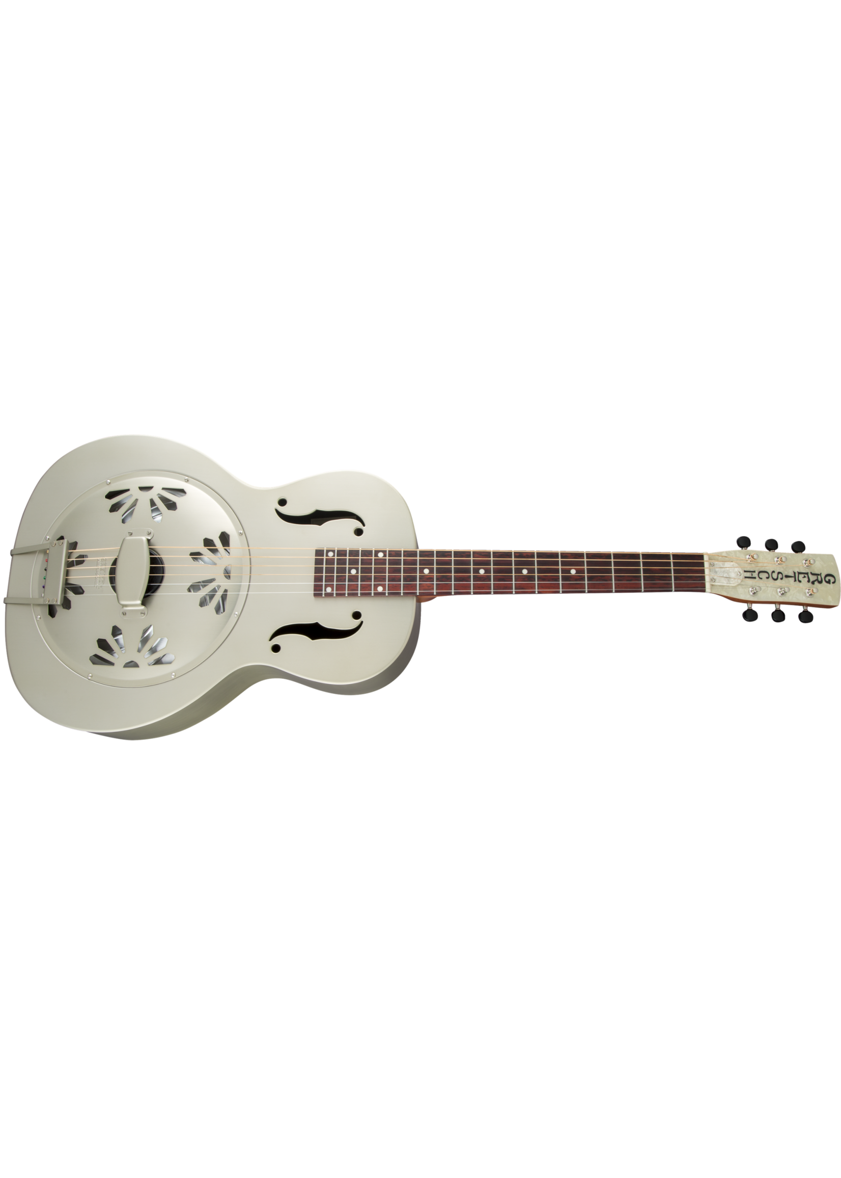 Gretsch Gretsch G9201 Honey Dipper Round-Neck, Brass Body Biscuit Cone Resonator Guitar, Shed Roof Finish