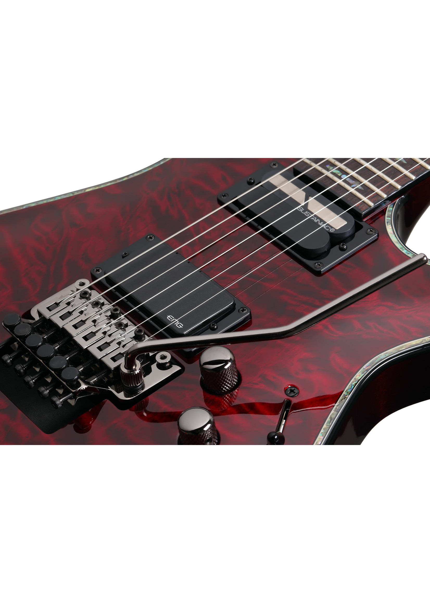 Schecter C-1 FR S Hellraiser Electric guitar, Black Cherry