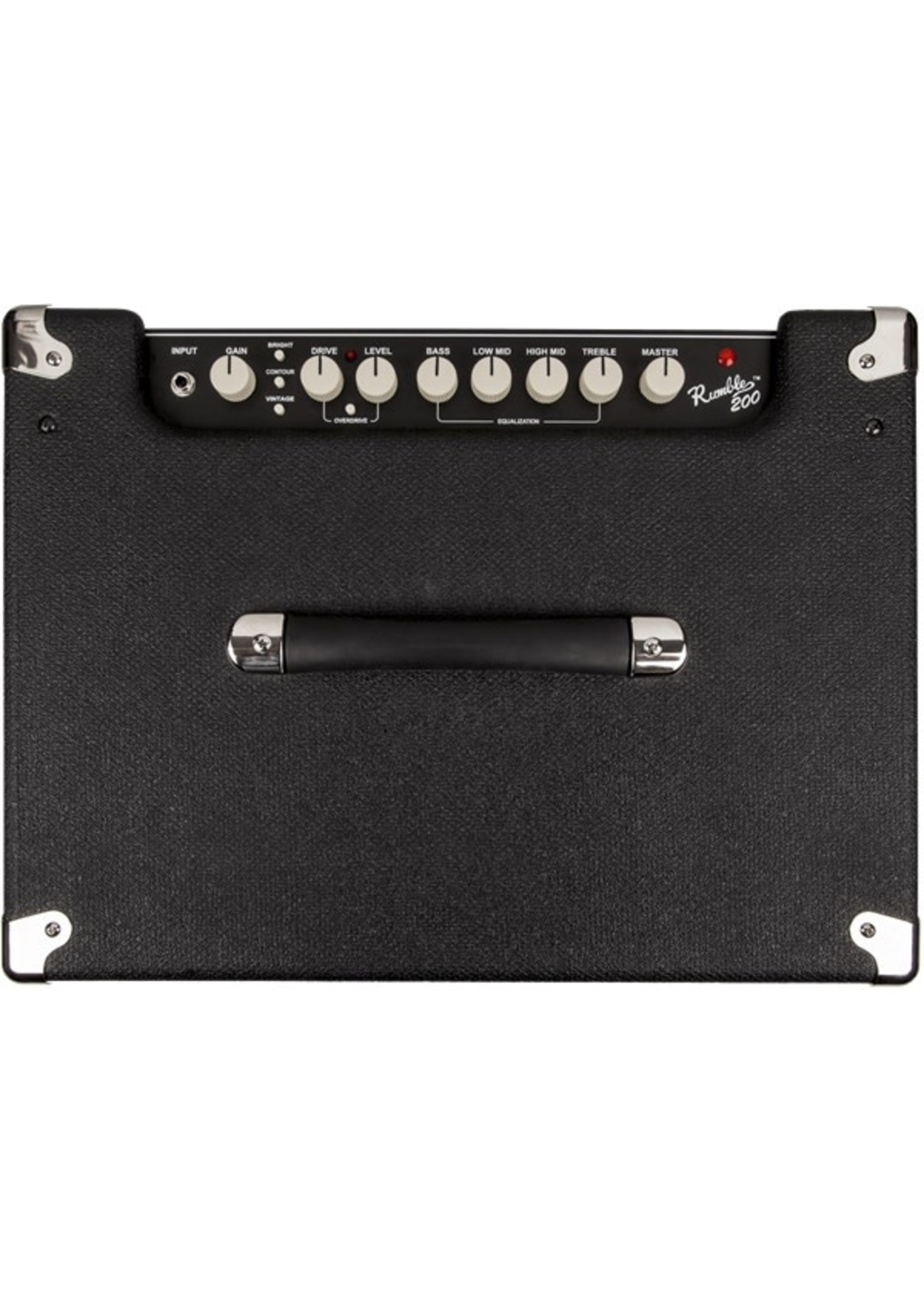 Fender Fender Rumble 200 (V3), 120V, Black/Silver