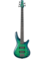Ibanez Ibanez SR405EQMSLG SR Standard 5-String Electric Bass, Surreal Blue Burst Gloss