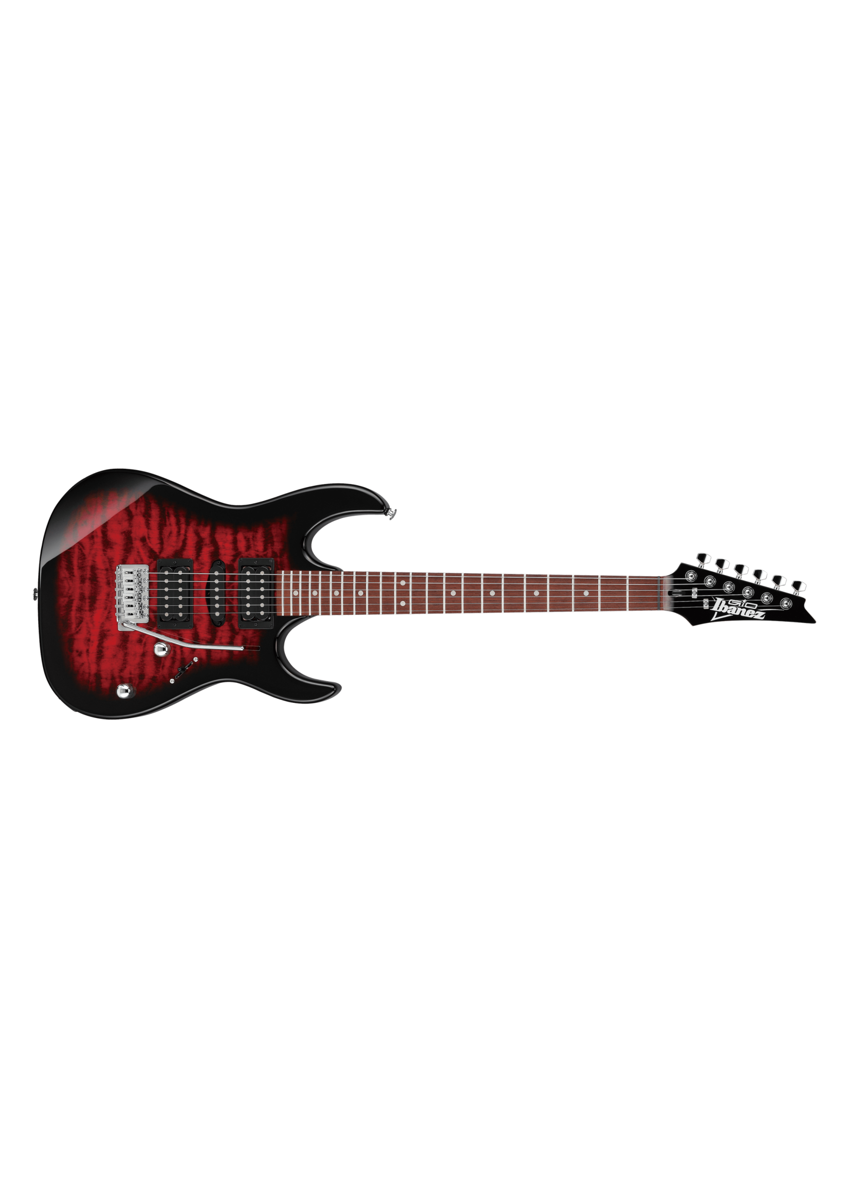 Ibanez Ibanez GRX70QATRB GIO RX 6-String Electric Guitar, Transparent Red Burst