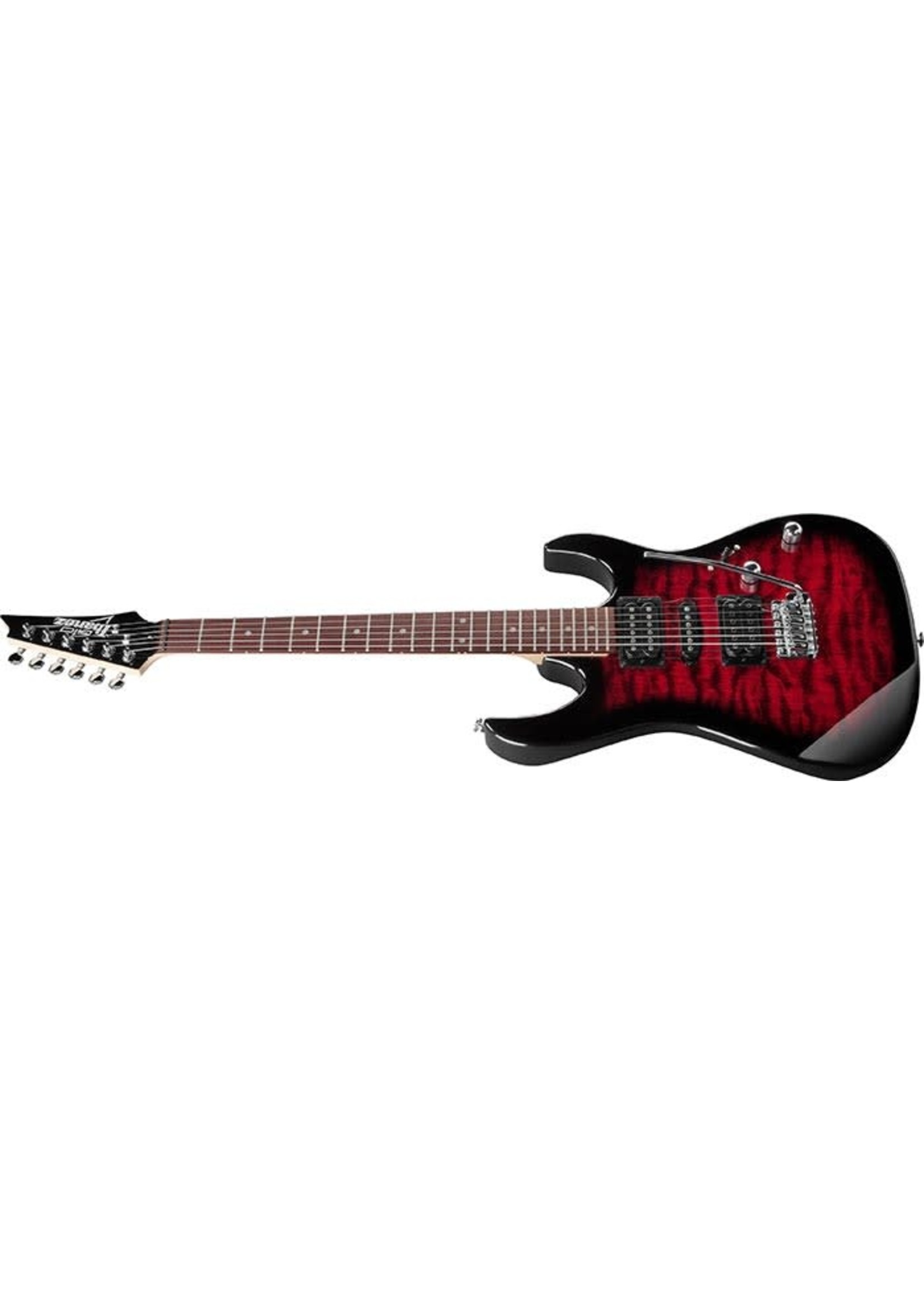 Ibanez Ibanez GRX70QATRB GIO RX 6-String Electric Guitar, Transparent Red Burst