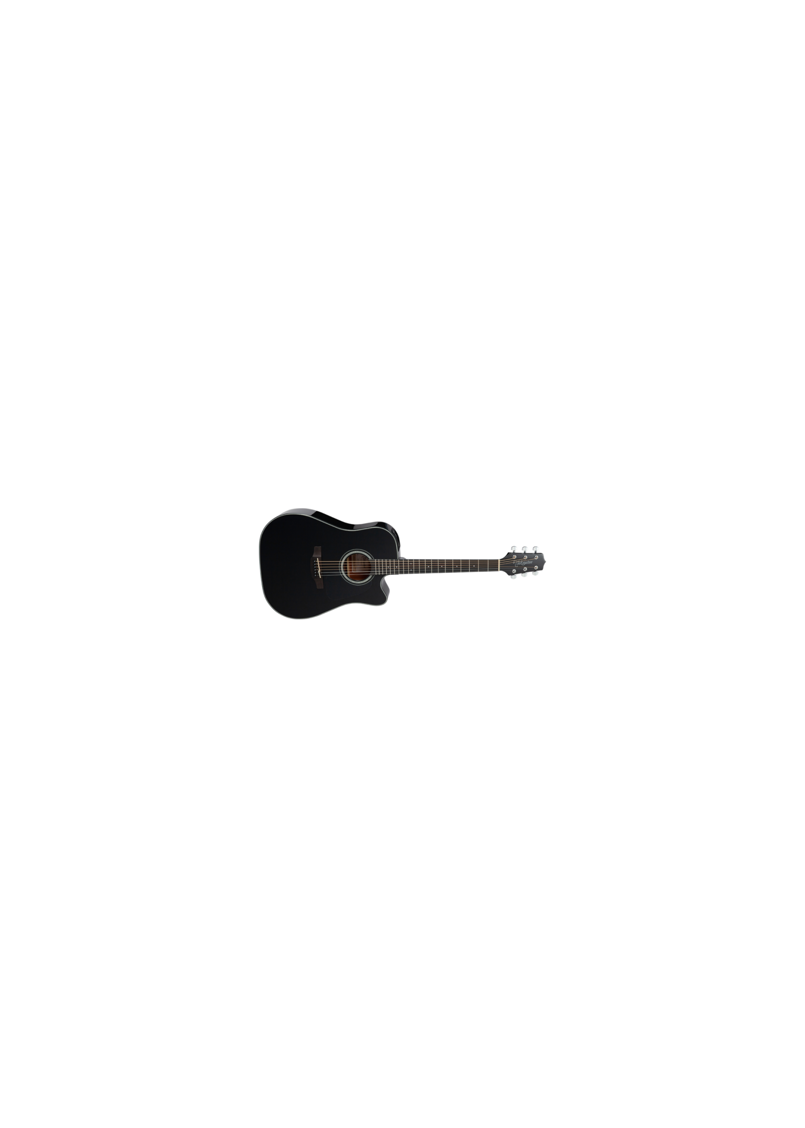 Takamine Takamine GD30CEBLK Dreadnought Cutaway Acoustic-Electric Guitar, Gloss Black