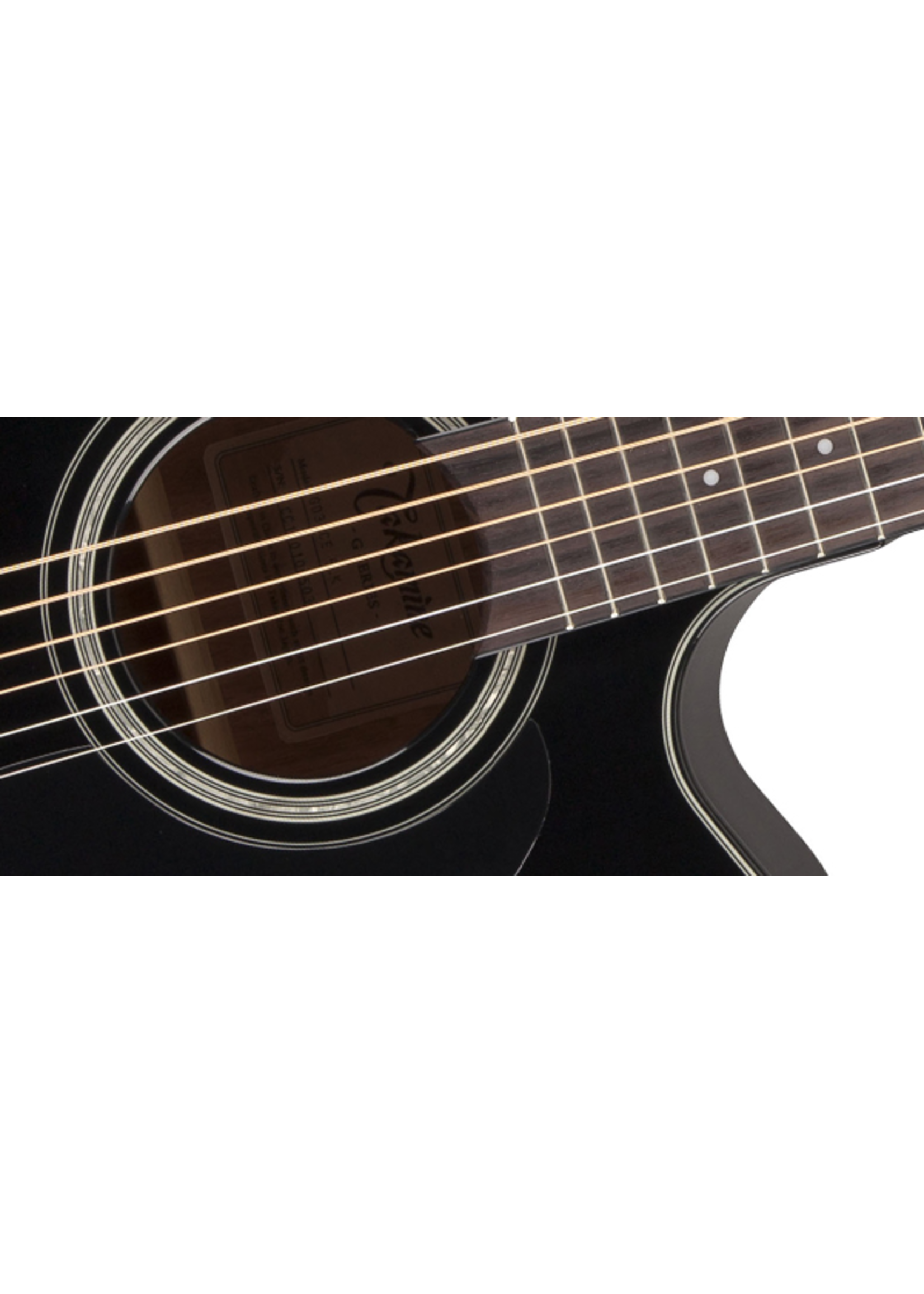 Takamine Takamine GD30CE BLK Dreadnought Cutaway Acoustic-Electric Guitar, Gloss Black