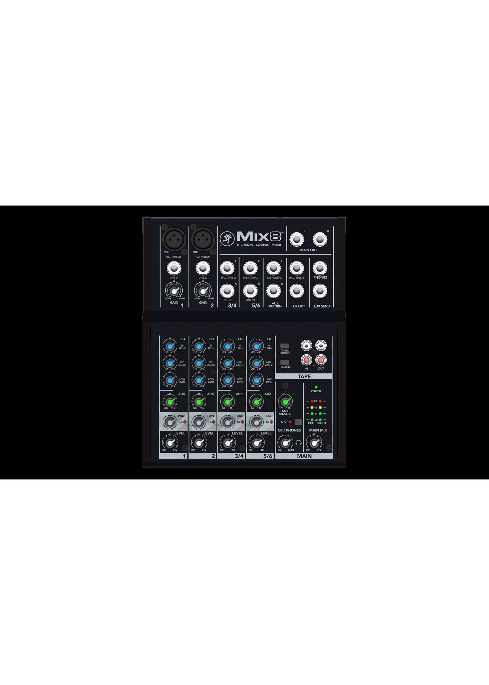 Mackie Mackie Mix8 8-Channel Compact Mixer