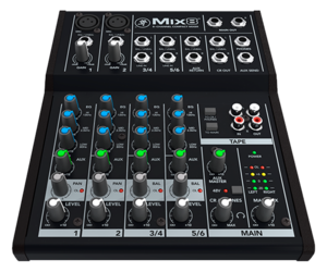 美品・おまけ付き　Mackie Mix8 COMPACT MIXER Amazon.com: Mackie -Mix8- Compact 8-Channel Desktop Analog