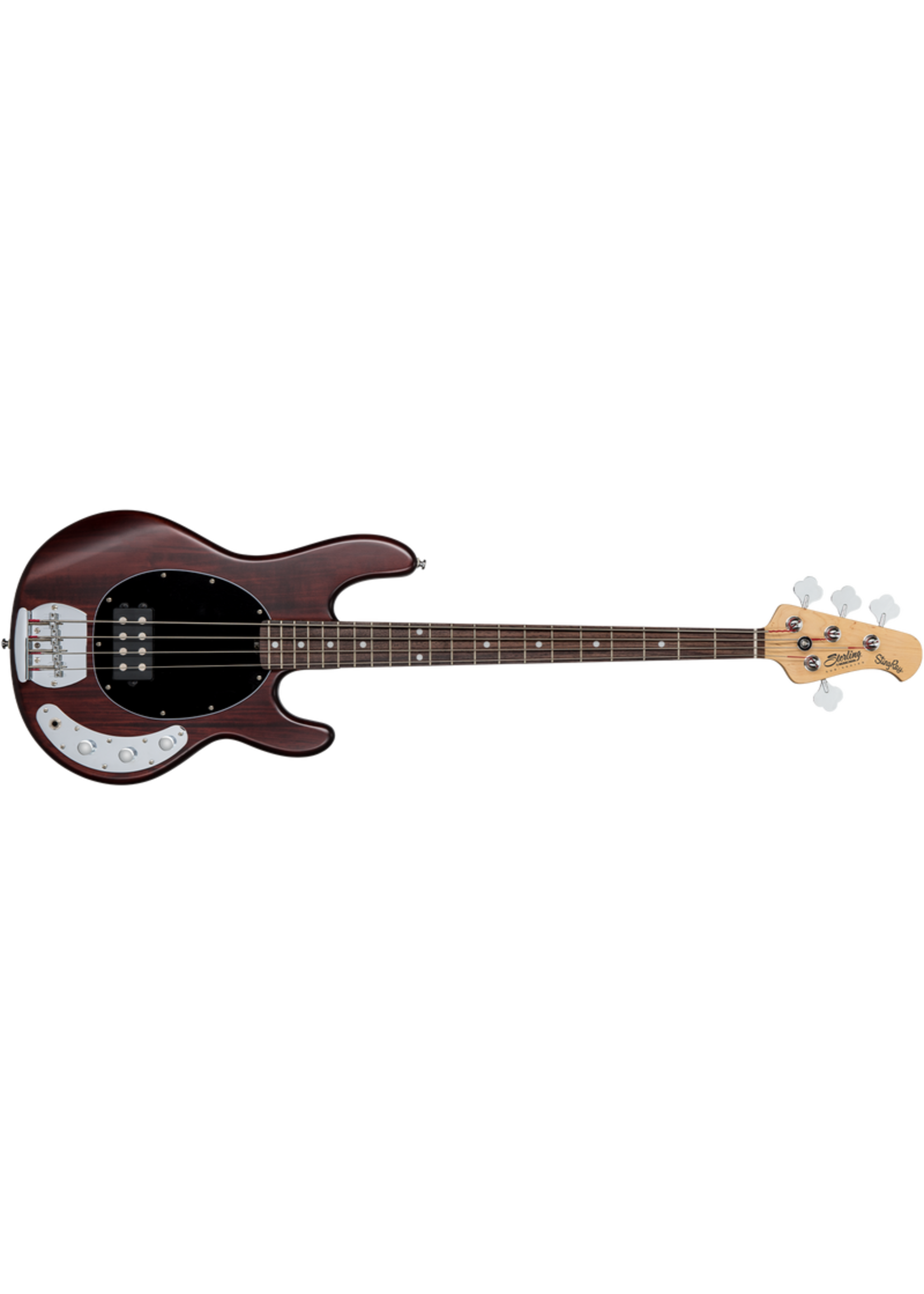 Sterling by Music Man Sterling by Music Man StingRay Ray4 Electric Bass Walnut Stain Black Pickguard