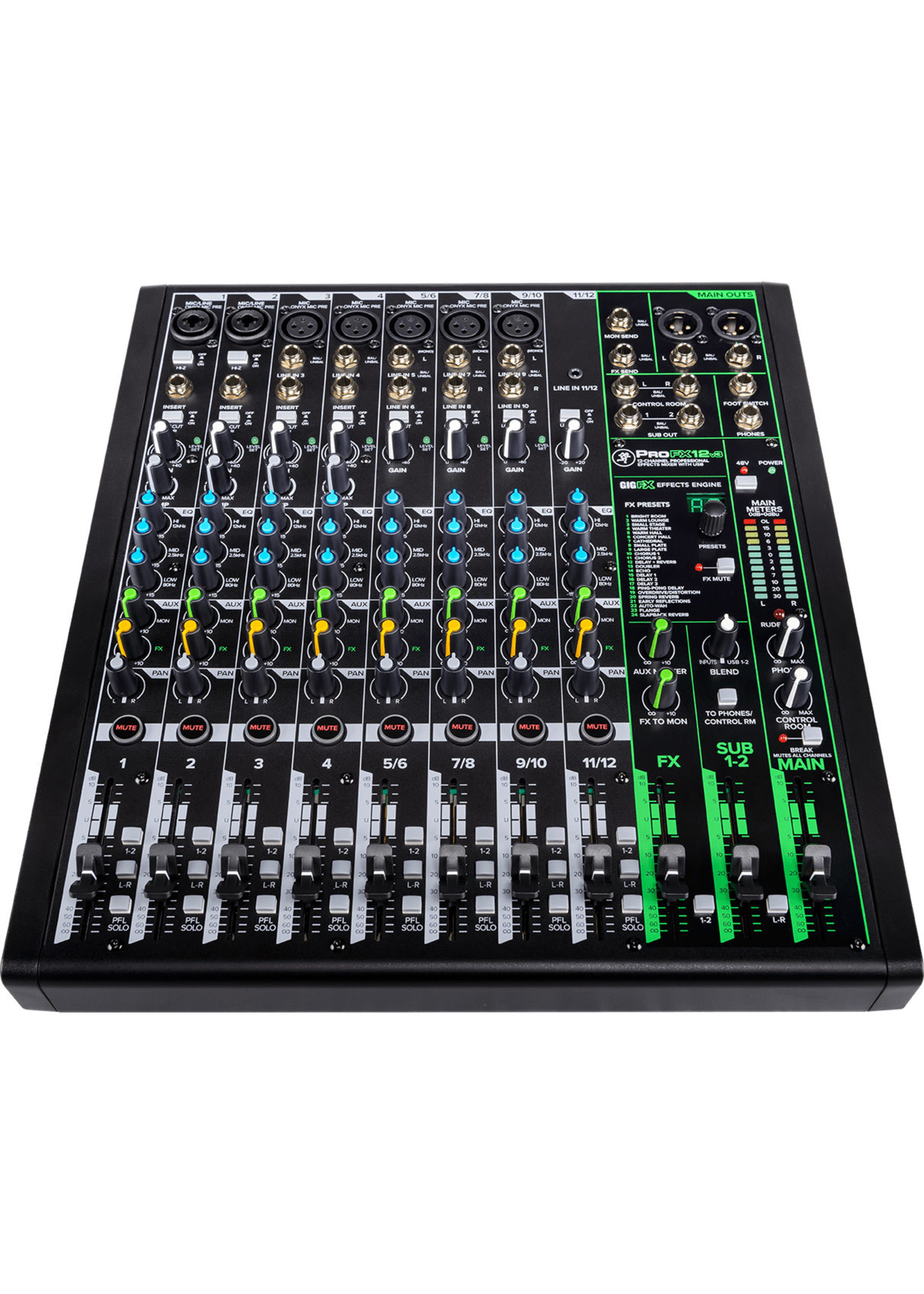 Mackie Mackie ProFX12v3 12-Channel Professional Effects Mixer with USB