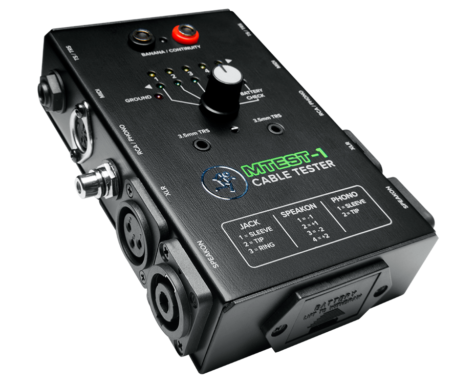 Mackie MTest-1 Cable Tester - Murphy's Music
