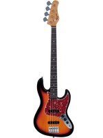 Tagima Tagima TW 73-SB-DF/MG Bass Guitar, Mint Green Pickguard, Sunburst