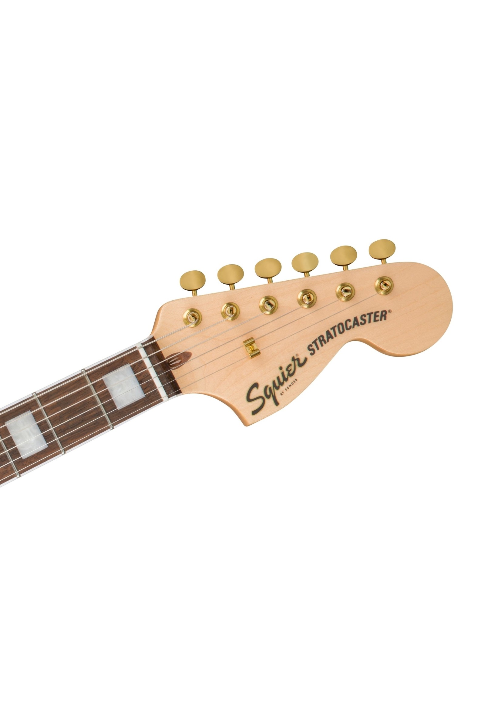 Squier Squier 40th Anniversary Stratocaster, Gold Edition, Laurel Fingerboard, Gold Anodized Pickguard, Sienna Sunburst