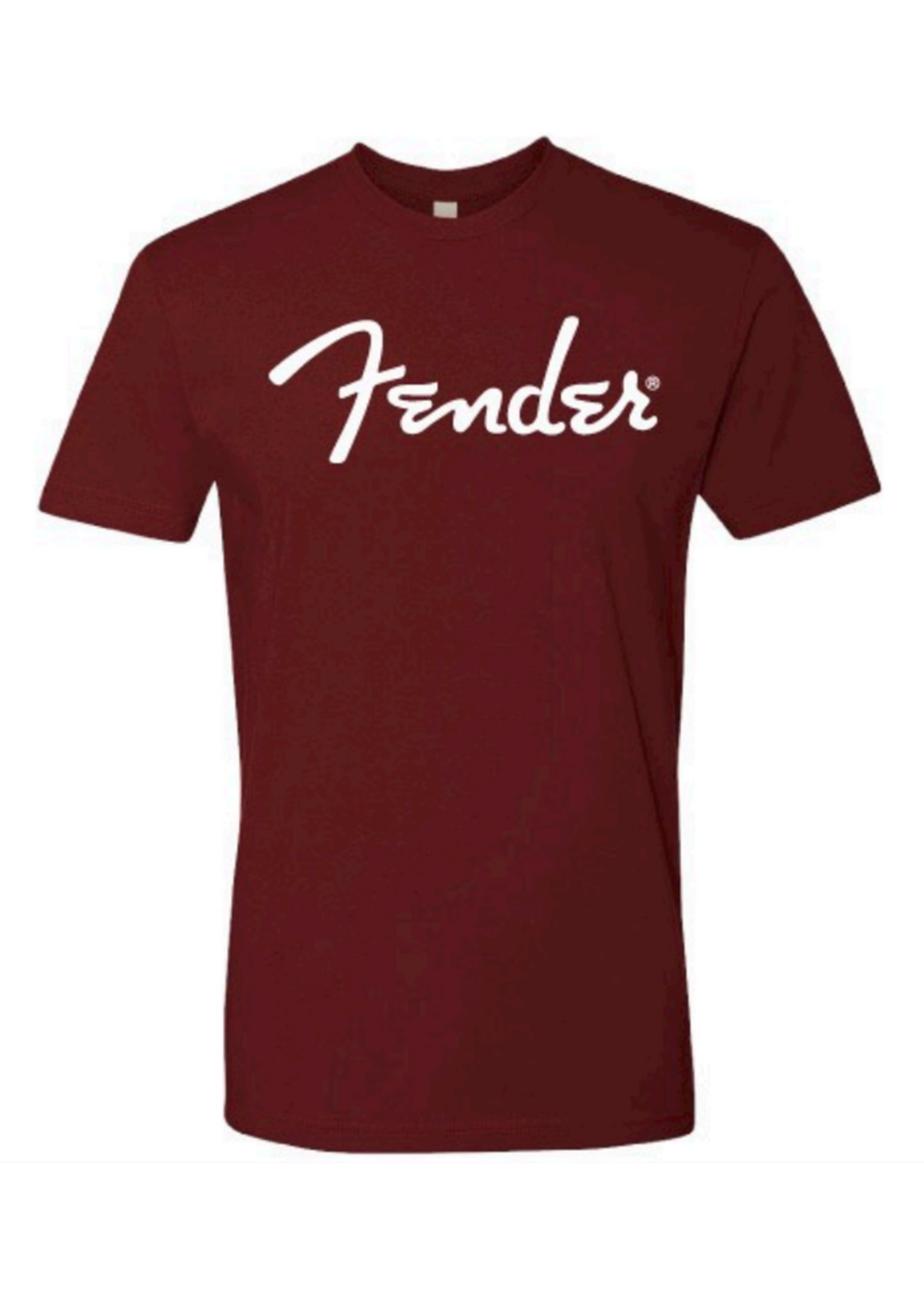Fender Fender Oxblood Spaghetti Logo t-Shirt - Small