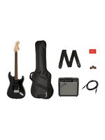 Squier Squier 0372821069 Affinity Series Stratocaster HSS Electric Guitar Pack - Charcoal Frost Metallic