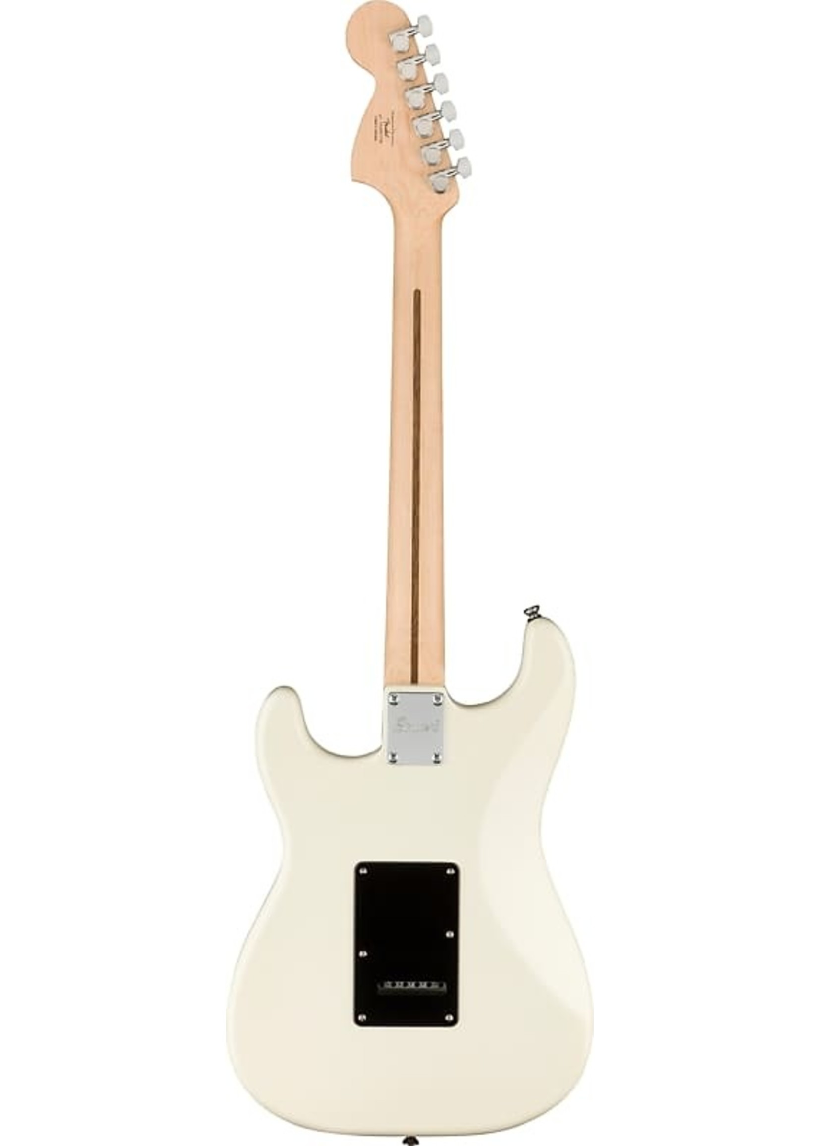 Squier Squier 0378051505 Affinity Series Stratocaster HH, Laurel Fingerboard, Black Pickguard, Olympic White