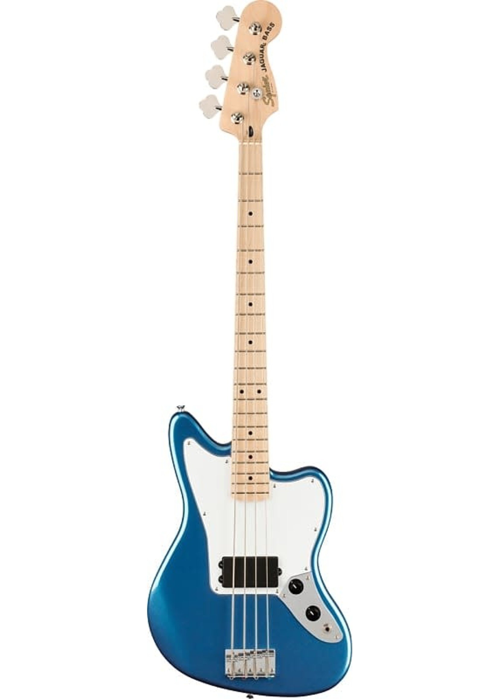 Squier Squier 0378502502 Affinity Series Jaguar Bass H, Maple Fingerboard,  White Pickguard, Lake Placid Blue