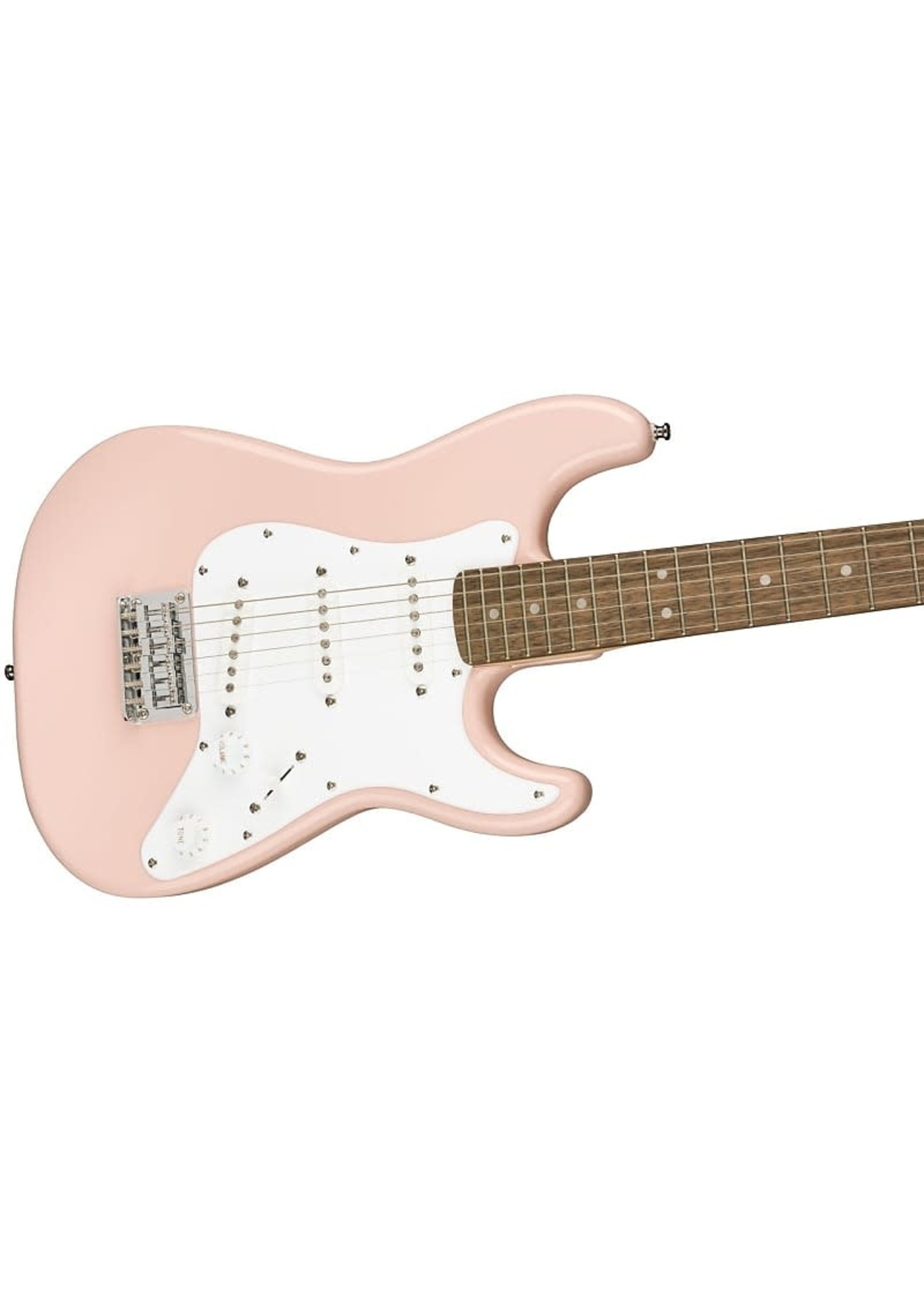 Squier Squier 0370121556 Mini Stratocaster, Laurel Fingerboard, Shell Pink