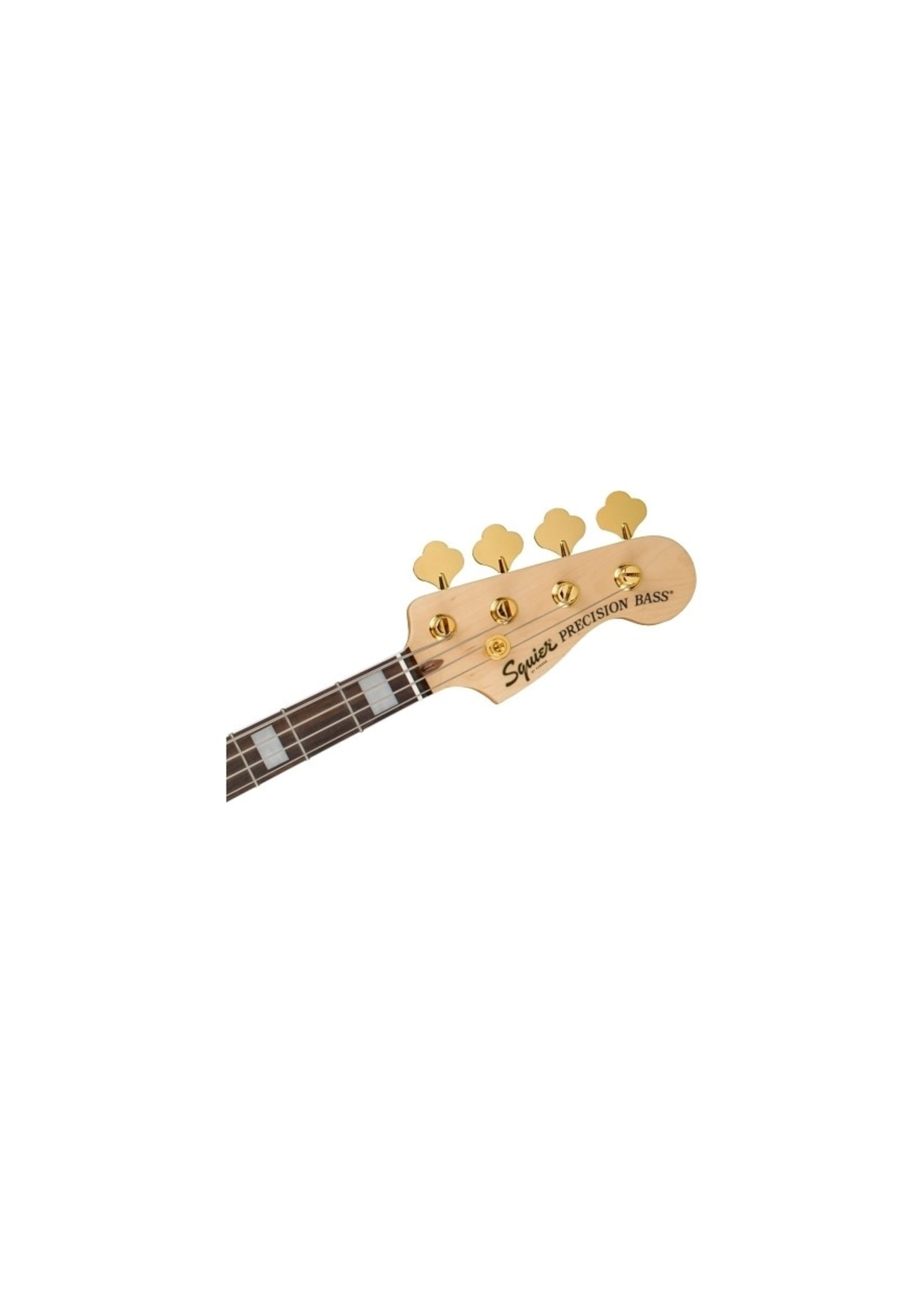 Squier Squier 0379430506 40th Anniversary Precision Bass, Gold Edition, Laurel Fretboard, Gold Anodized Pickguard, Black