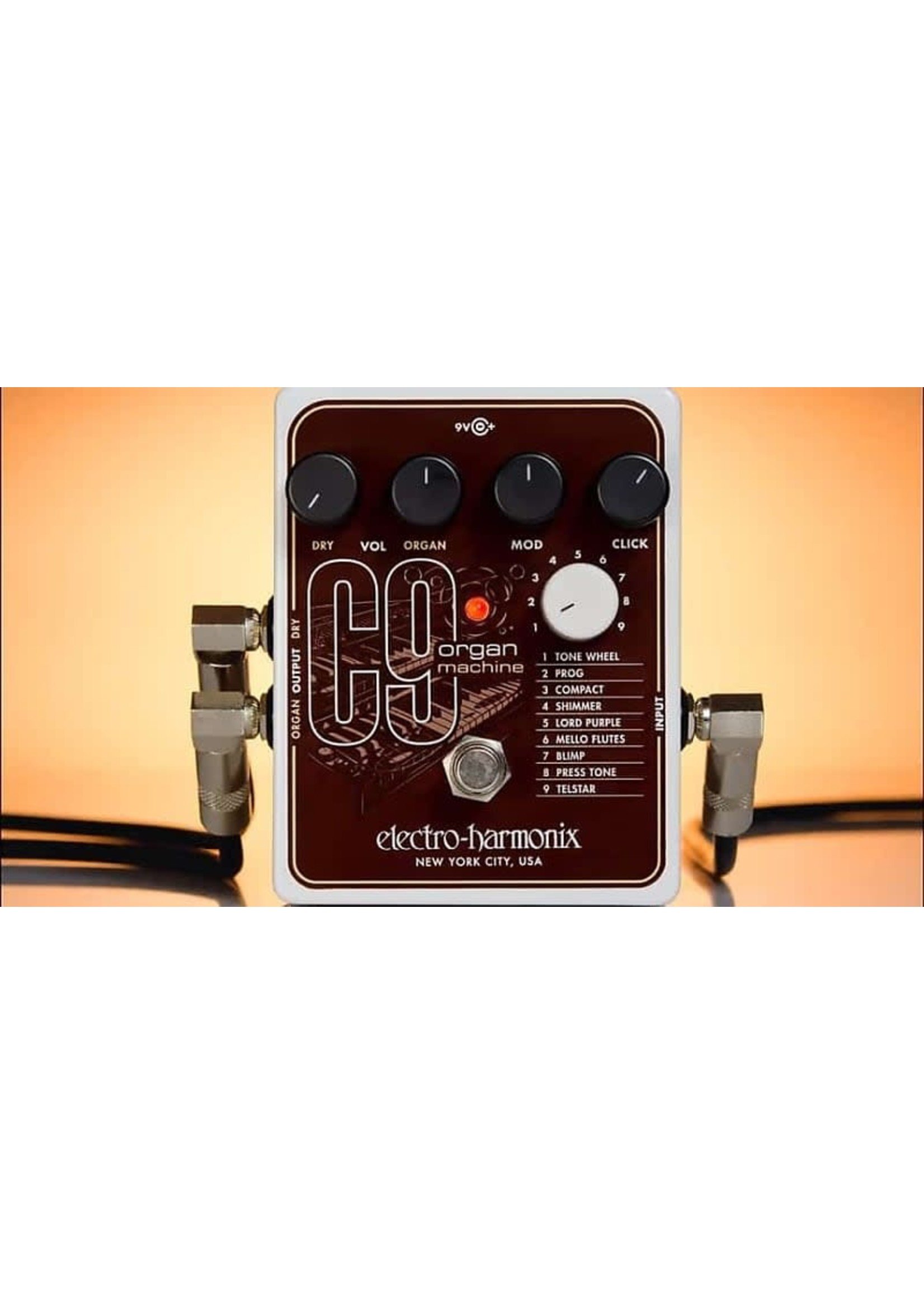 New Electro-Harmonix EHX C9 Organ Machine (C 9) Guitar Effects Pedal  683274011622