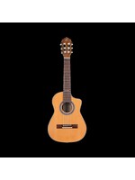 Ortega Guitars Ortega Guitars RQ39E Requinto Acoustic-Electric Guitar, Natural