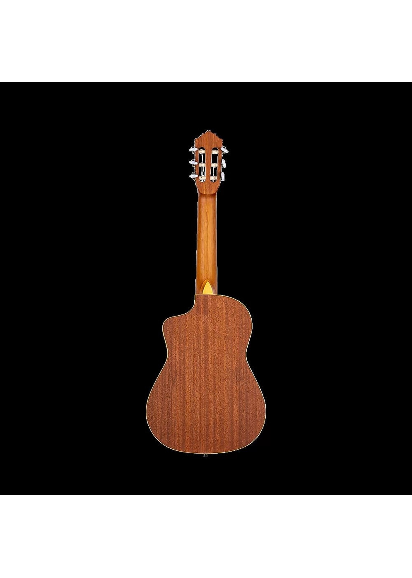 Ortega Guitars Ortega Guitars RQ39E Requinto Acoustic-Electric Guitar, Natural