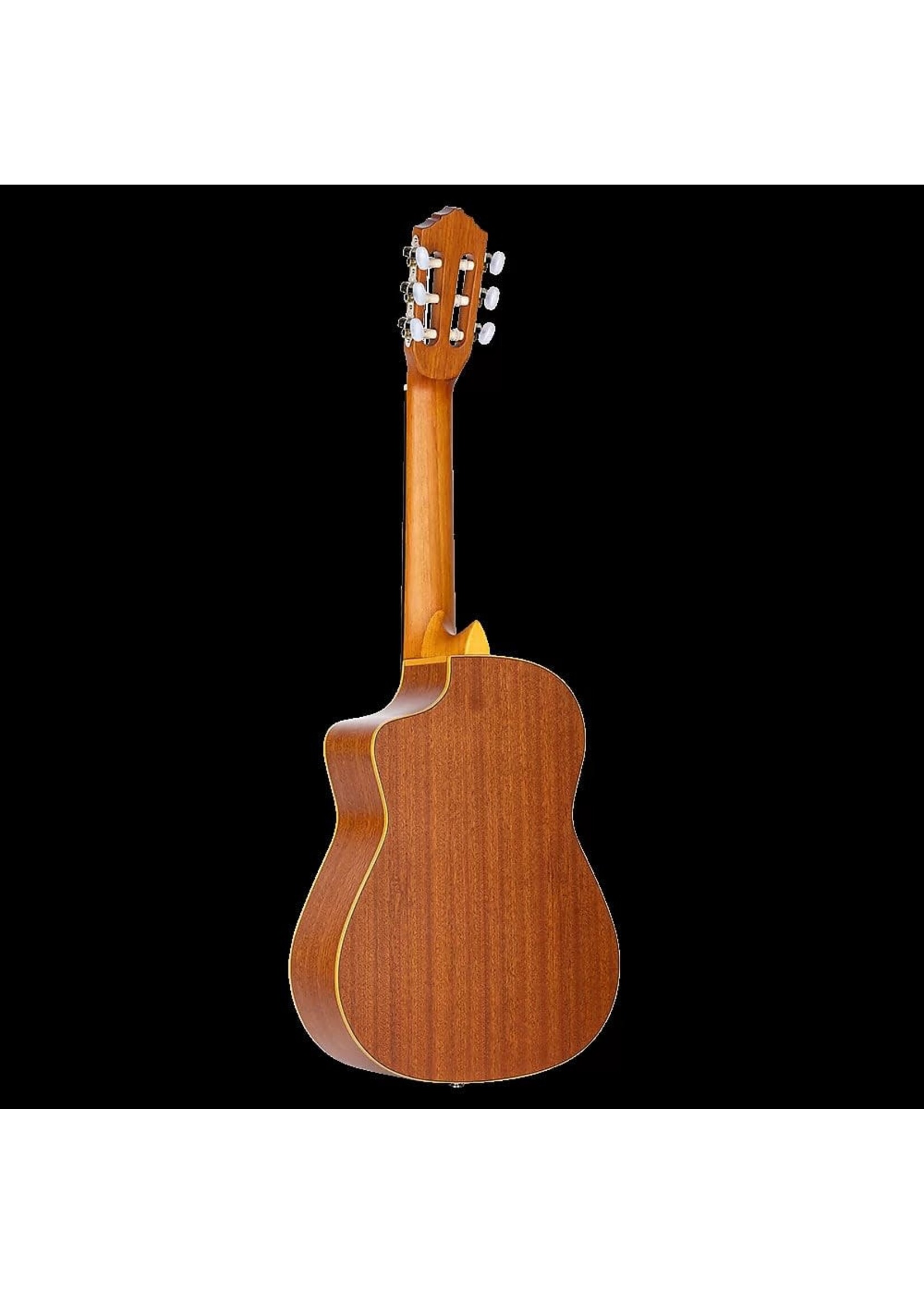 Ortega Guitars Ortega Guitars RQ39E Requinto Acoustic-Electric Guitar, Natural