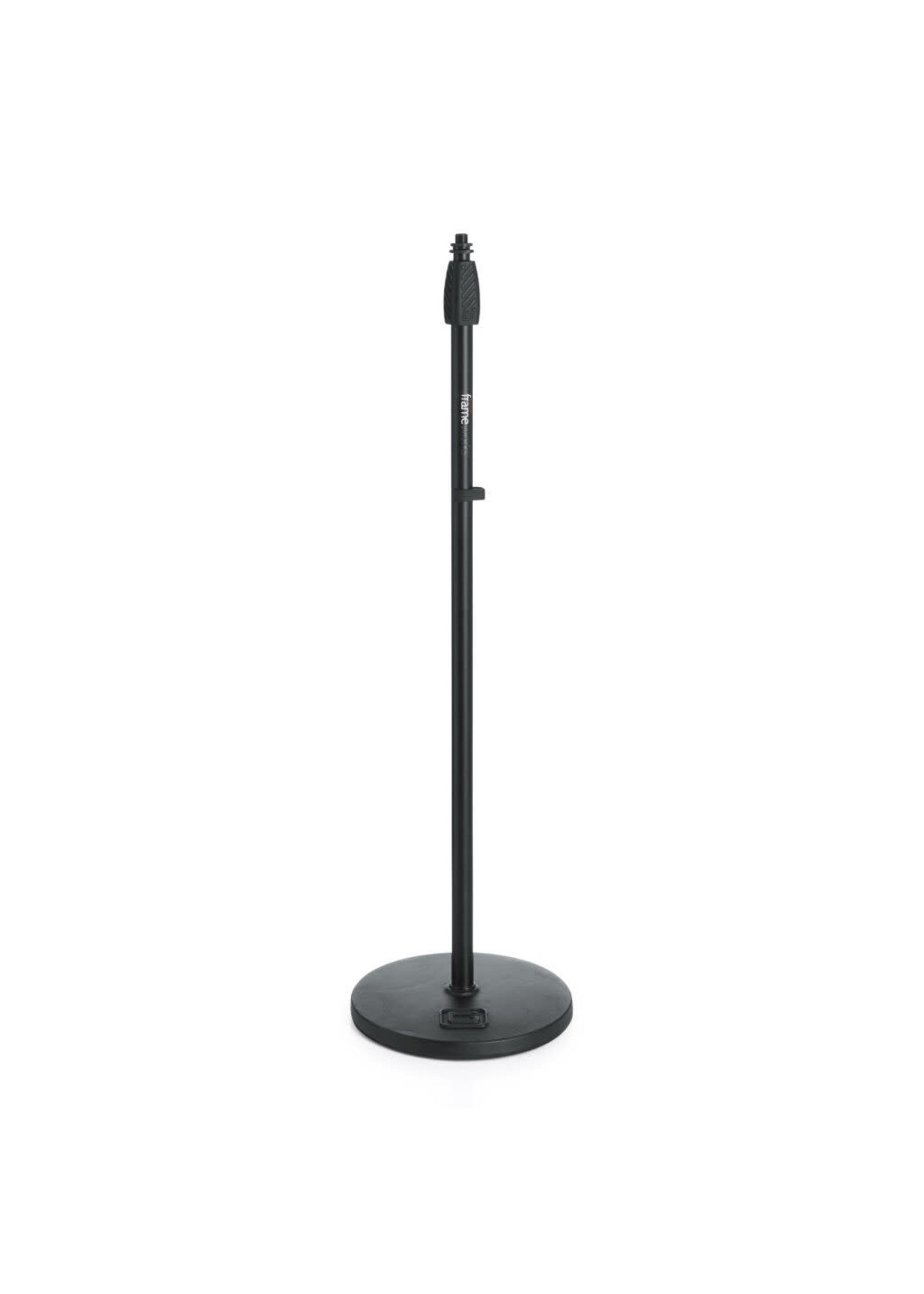 Gator Gator Frameworks GFW-MIC-1000 Roundbase Mic Stand with Standard Twist Clutch and 10" Base