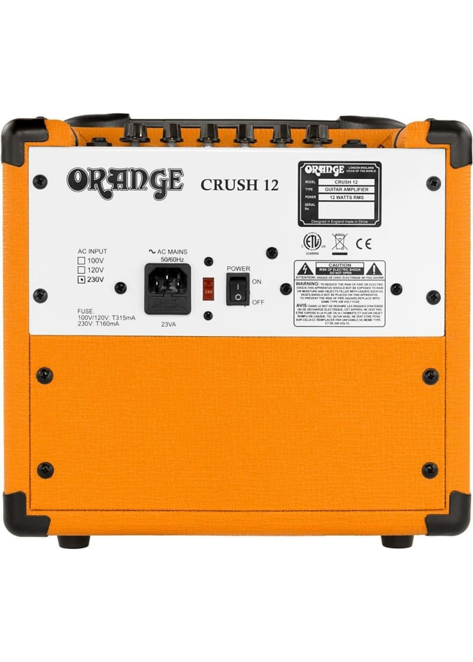 Orange Crush 12 1x6 12 Watt Guitar Combo Amp - Murphy's Music