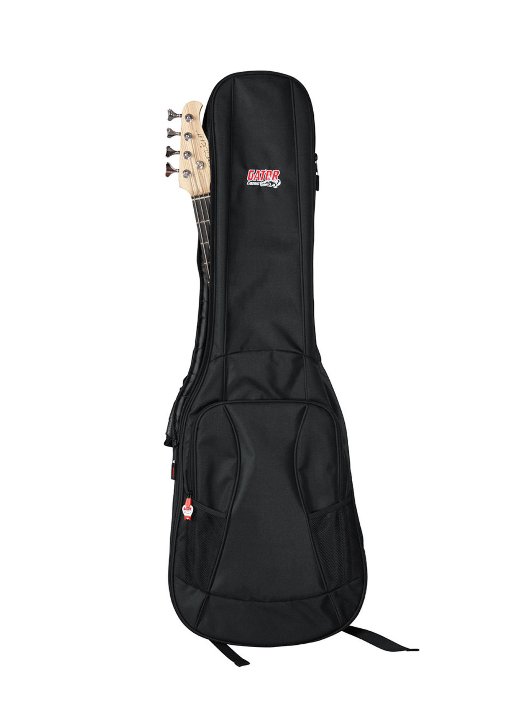 Gator Gator Style Gig Bag for Bass Guitars w/ Adjustable Backpack Straps, Black