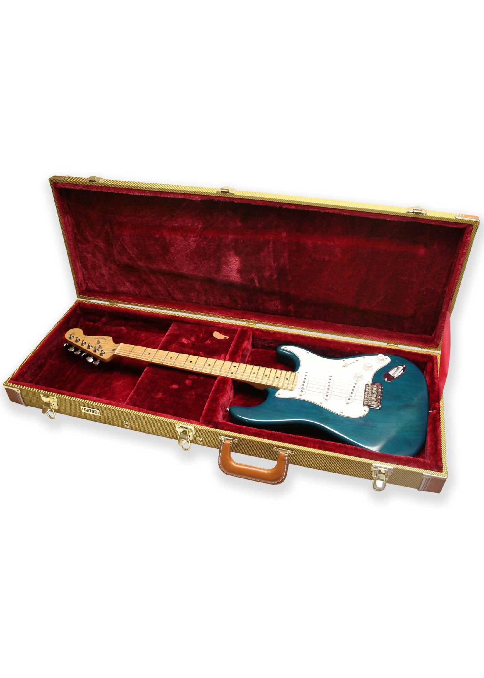 Gator Gator Deluxe Wood Case for Electric Guitars, Tweed