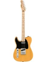 Squier Squier 0378213550 Affinity Series Telecaster Left-Handed, Maple Fingerboard, Black Pickguard, Butterscotch Blonde