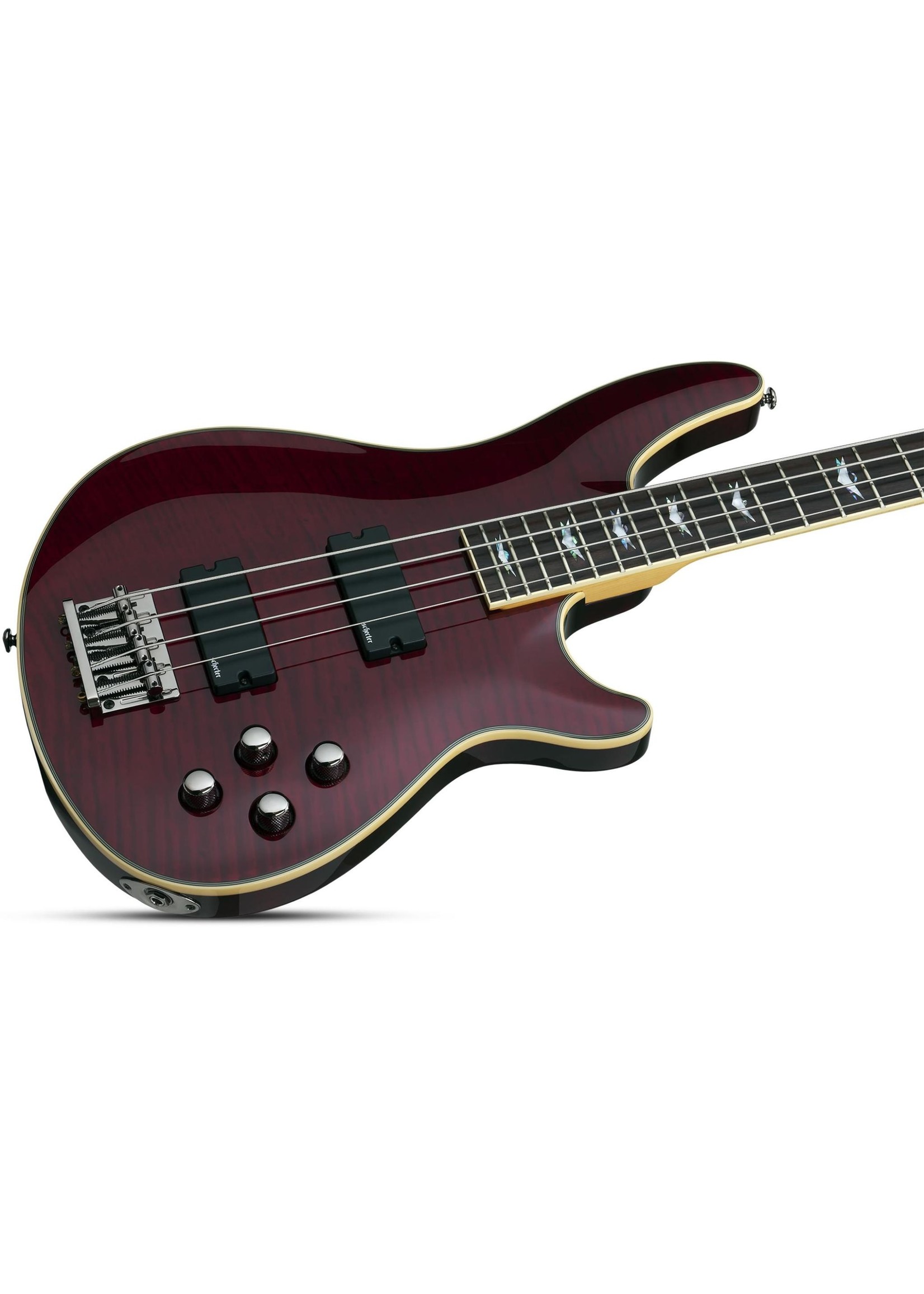 Schecter Schecter 2040 Omen Extreme-4 4-String Bass Guitar, Black Cherry (BCH)