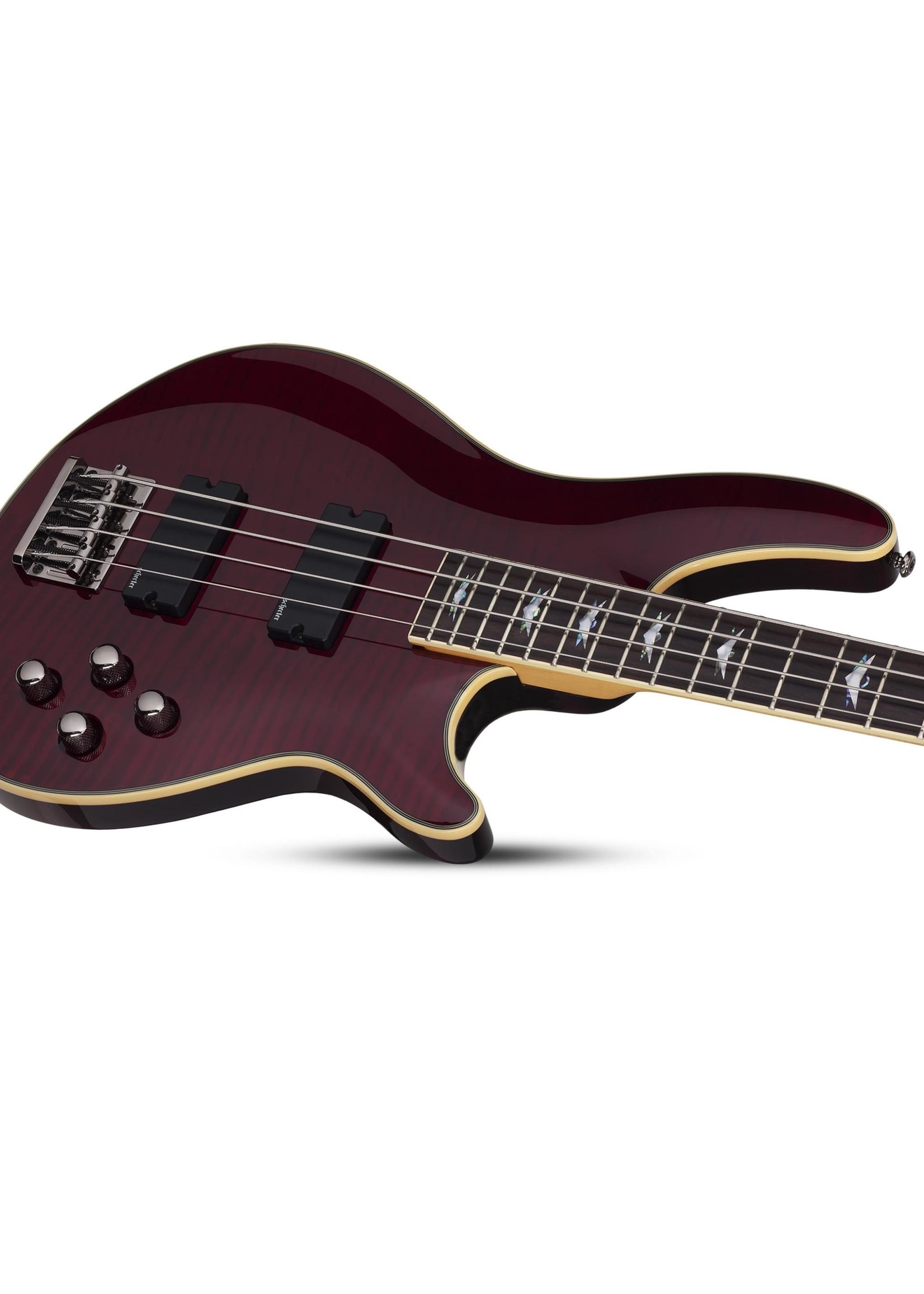 Schecter Schecter 2040 Omen Extreme-4 4-String Bass Guitar, Black Cherry (BCH)