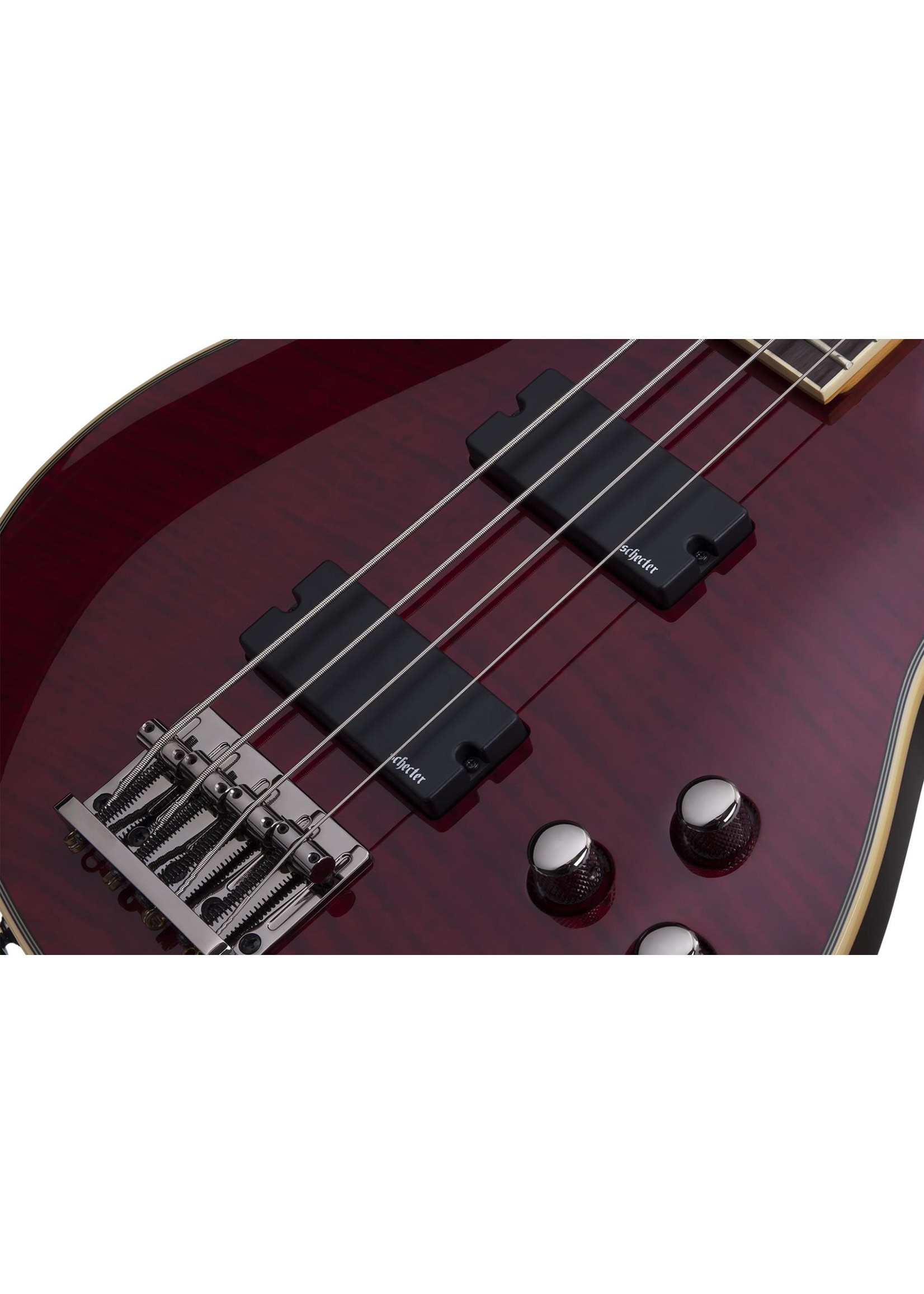 Schecter Schecter Omen Extreme-4 4-String Bass Guitar, Black Cherry (BCH)